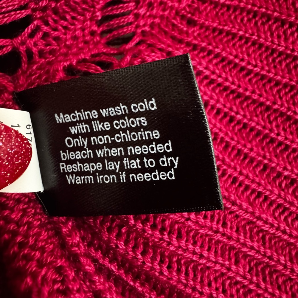 Lane Bryant Magenta Knit Cardigan - Picture 8 of 8
